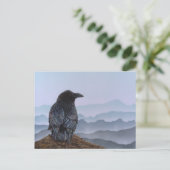 Krähe Postkarte (Stehend Vorderseite)