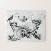 Krähe Puzzle (Horizontal)