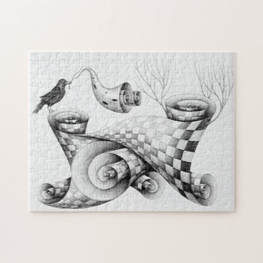 Krähe Puzzle (Horizontal)