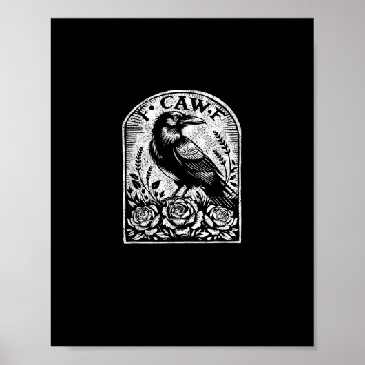 Krähe Rabe F CAW F Poster (Vorne)