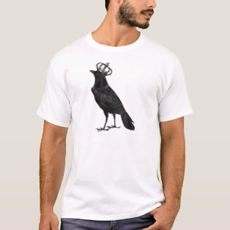 KRÄHE Raben-Kronen-Schwarz-Vogel-Vögel T-Shirt