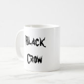 Krähe - schwarz kaffeetasse (Vorderseite Links)