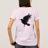 Krähe - schwarz T-Shirt (Rückseite)