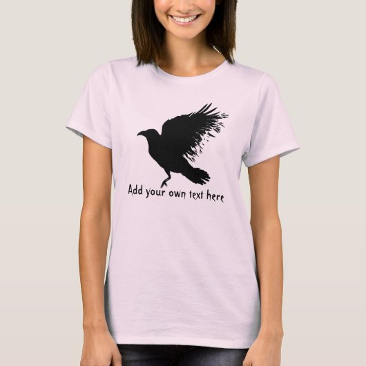 Krähe - schwarz T-Shirt (Vorderseite)