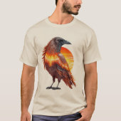 Krähe Sonne 01 T-Shirt (Vorderseite)