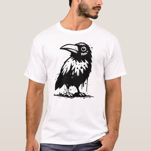 Krähe T-Shirt (Vorderseite)