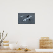 Krähe und Elster Poster (Küche)