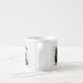 Krähe und Katze „Happy Halloween!“ Crow Tasse (Rückseite)