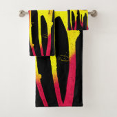 Krähe und Kräuter und Bacchanal Badhandtuch Set (Insitu)