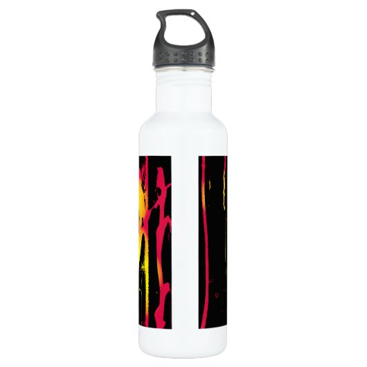 Krähe und Kräuter und Bacchanal Edelstahlflasche (Rückseite)