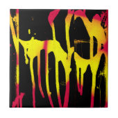 Krähe und Kräuter und Bacchanal Fliese (Vorderseite)