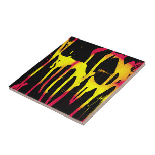 Krähe und Kräuter und Bacchanal Fliese