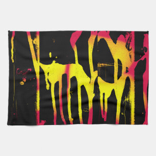 Krähe und Kräuter und Bacchanal Geschirrtuch