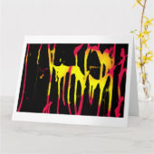 Krähe und Kräuter und Bacchanal Karte (Gelbe Blume)