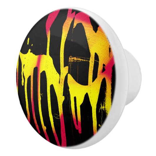 Krähe und Kräuter und Bacchanal Keramikknauf (Rechts)