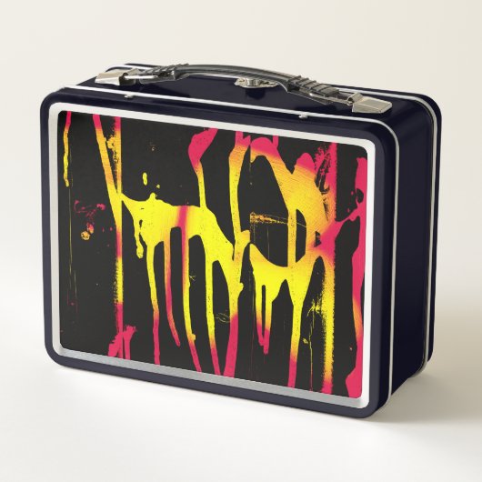 Krähe und Kräuter und Bacchanal Metall Brotdose (Rückseite)