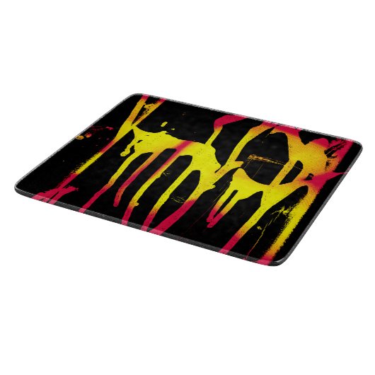 Krähe und Kräuter und Bacchanal Schneidebrett (Ecke)