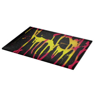 Krähe und Kräuter und Bacchanal Schneidebrett