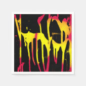 Krähe und Kräuter und Bacchanal Serviette (Vorderseite)