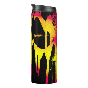 Krähe und Kräuter und Bacchanal Thermosbecher