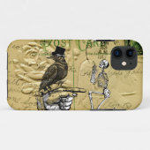Krähe und Skelett Case-Mate iPhone Hülle (Rückseite (Horizontal))
