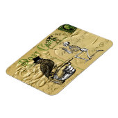 Krähe und Skelett Magnet (Linke Seite)