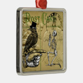 Krähe und Skelett Ornament Aus Metall (Rechts)