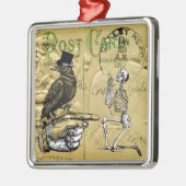 Krähe und Skelett Ornament Aus Metall (Links)