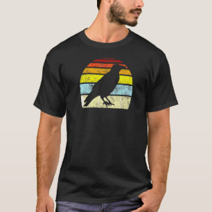 Krähe Vintage Rabe Gothic Retro Vogel Frauen Männe T-Shirt