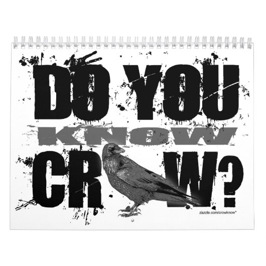 KRÄHE WISSEN SEIN EIN NEUES JAHR KALENDER (Titelbild)