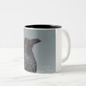 Krähe Zweifarbige Tasse (VorderseiteRechts)