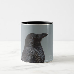 Krähe Zweifarbige Tasse