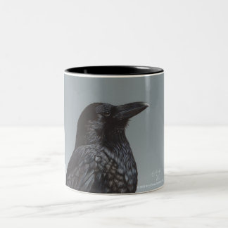 Krähe Zweifarbige Tasse