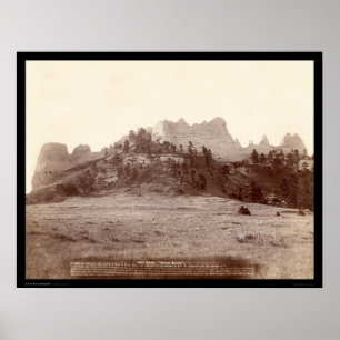 KräheButte nahe Fort-Robinson Ne 1891 Poster