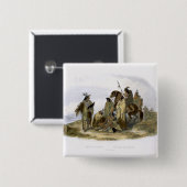 Krähen-amerikanischer Ureinwohner, überzieht 13 Button (Vorne & Hinten)