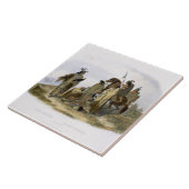 Krähen-amerikanischer Ureinwohner, überzieht 13 Fliese (Seite)