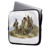 Krähen-amerikanischer Ureinwohner, überzieht 13 Laptopschutzhülle (Vorderseite Links)