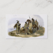 Krähen-amerikanischer Ureinwohner, überzieht 13 Visitenkarte (Rückseite)