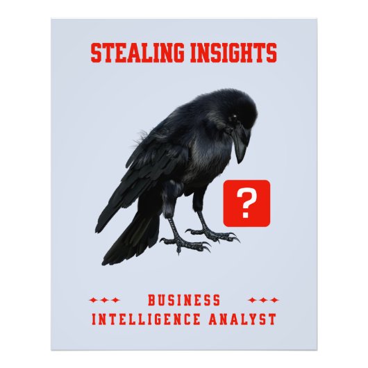 Krähen Business Intelligence Analyst Fotodruck (Vorne)