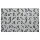 Krähen Crows Rabe Muster mit Federn Stoff (Fat Quarter (45,7 x 55,9 cm))