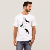 Krähen, die 123 zählen T-Shirt (Vorne ganz)