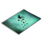 Krähen fliegen notizblock (Linke Seite)