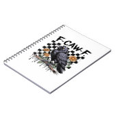 Krähen-Flowral, F-Caw-F Lustiger Vogel FCAWF Mond Notizblock (Linke Seite)