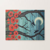 Krähen, Glühwürmchen und Mohnchen im Mondlicht Puzzle (Horizontal)