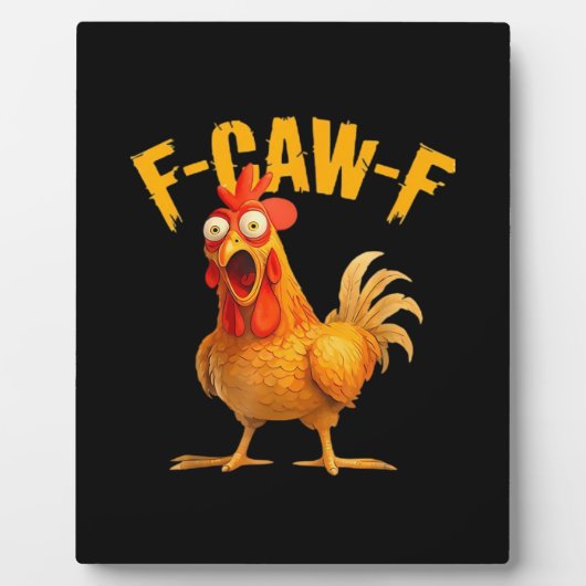 Krähen Humor F-Caw-F Gothic Lustig Retro Cool Fotoplatte (Vorderseite)