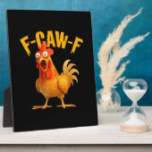 Krähen Humor F-Caw-F Gothic Lustig Retro Cool Fotoplatte (Seite)