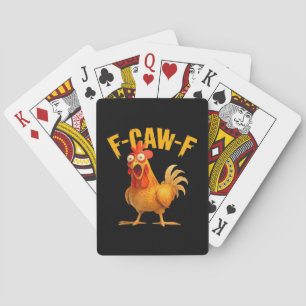 Krähen Humor F-Caw-F Gothic Lustig Retro Cool Spielkarten