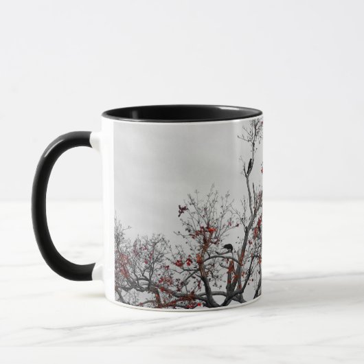 Krähen im Herbst Tasse (Links)