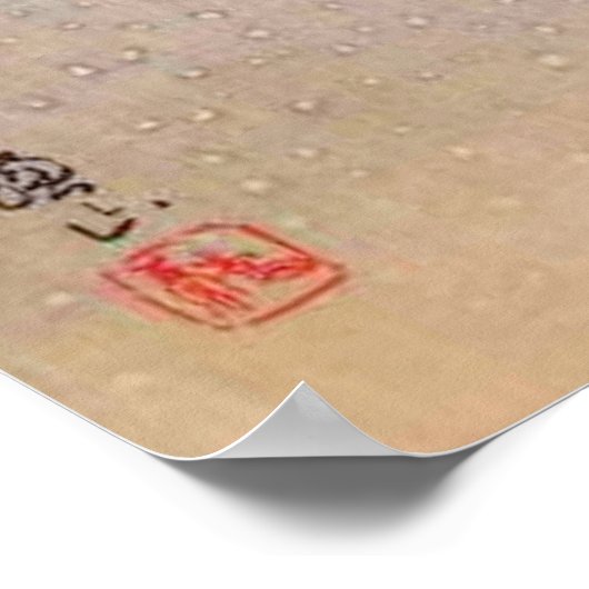 Krähen im Schnee Poster (Ecke)