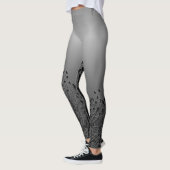 Krähen in den Bäumen in der Holzkohle Leggings (Links)